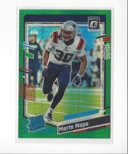 Donruss Optic Green Hyper Prizm #275 2023 Marte Mapu RR RC Rookie Patriots