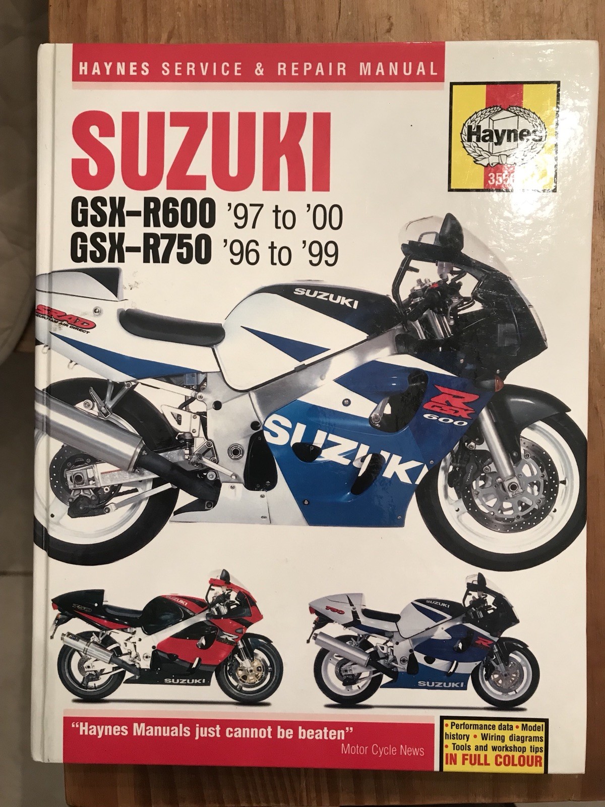Suzuki Gsx-r 750 1996 Haynes Service Repair Manual 3553 for sale online |  eBay