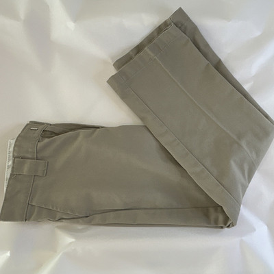 Dickies Boy s Beige Chino Pants Slim Straight Twill Flat Front Size 6
