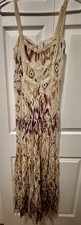 Intimately Free People Lace Tiered Maxi Dress S Floral Boho Sleeveless P2P 14.5”