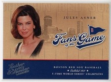 2004 Donruss Leather & Lumber #FG-5 Jules Asner Fans of the Game Boston Red Sox