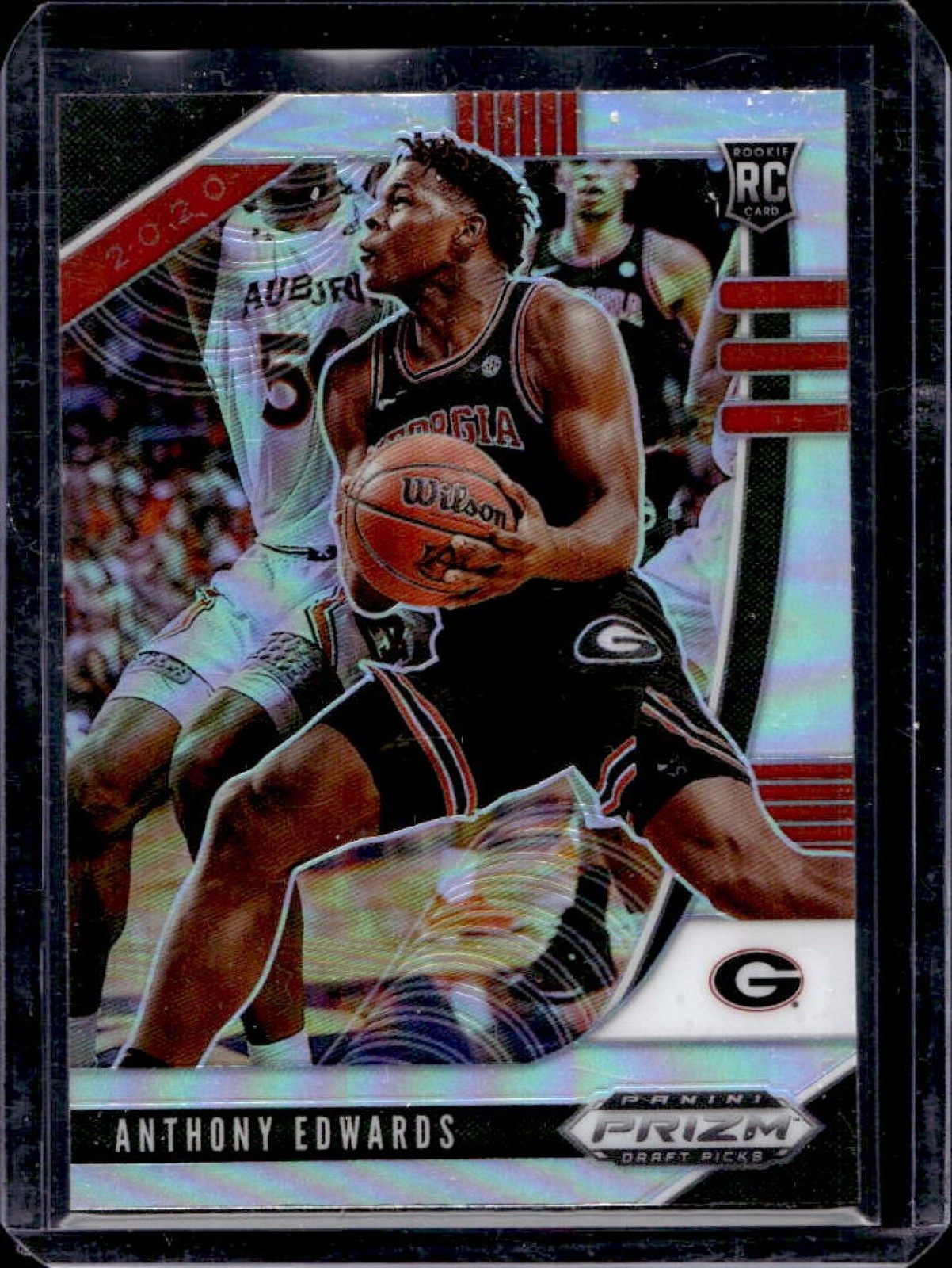 2020-21 Prizm Draft Picks Anthony Edwards RC Silver #1 Bulldogs