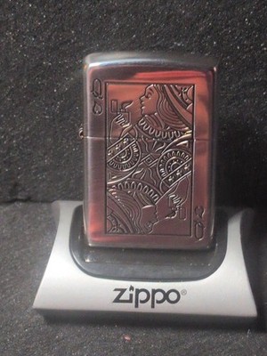 ZIPPO Trump Queen Silver Ibushi Windy Zippo Lighter [New/Genuine] Bottoms Up