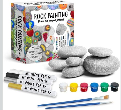 Rock Painting Kit with Acrylic Paint Markers