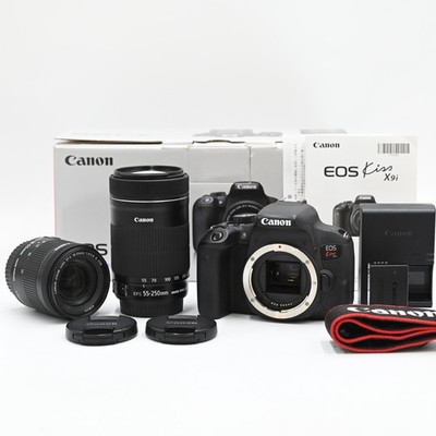 Canon EOS Kiss X9i 24.2 MP DSLR Camera 18-55mm 55-250mm  (Shutter count: 18,777)