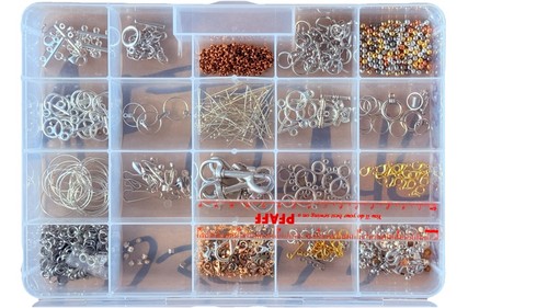 Plastic Beading Container And Findings