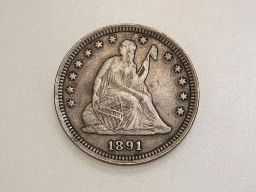 1891-S Seated Liberty Quarter — photo from the most recent tracked eBay sale