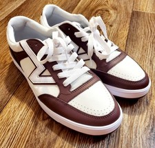 Zapatos de skate informales para hombre Vans Lowland CC blancos y marrones 10,5 ~ nuevos sin caja