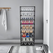 Shoe Rack Organizer Tall Shoe Storage for Closets Non-Woven Fabric Metal Sturdy