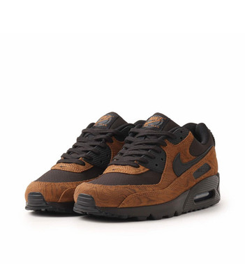 NIKE Air Max 90 Premium IQ0283-281 Light British Tan Velvet Brown