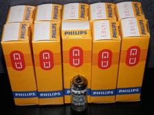 EBC91 PHILIPS NOS NIB 6AV6 double diode triode European radio receivers 60s 70s