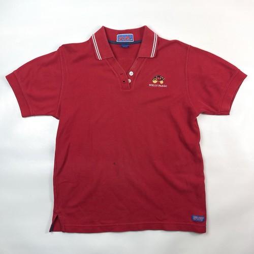 Dunbrooke Sport Vintage Red Wells Fargo Polo Shirt Embroidered Women’s Size S - Bild 3 von 12