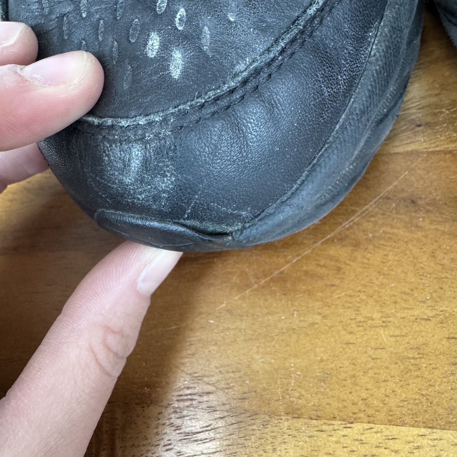 Womens Hoka One One Bondi SR Black Leather Comfort Running Sneakers Size 9.5 GUC thumbnail 7