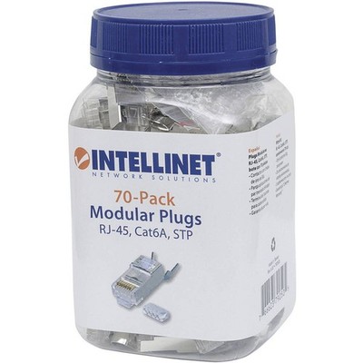 50er Multipack Intellinet 50er-Pack Cat6A RJ45-Modularstecker Pro Line 790505