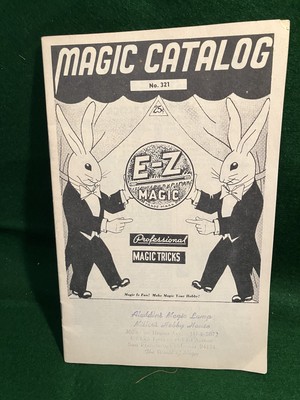 Vintage MAGIC Catalog No 321 E-Z MagicBOOKLET Professional Magic Tricks