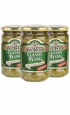 Filippo Berio Classic Pesto Sauce Italian Fresh Ligurian Basil Rich Pack 3x350g