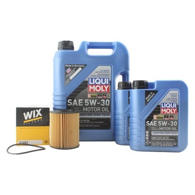 7L Liqui Moly Longtime High Tech 5W-30 Wix Engine Oil Change Kit for E36 328i