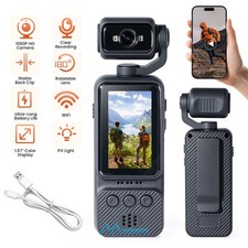 2K Pocket Camera 330  Rotatable Lens WiFi Mini Vlog Action Cam Anti-Shake Video