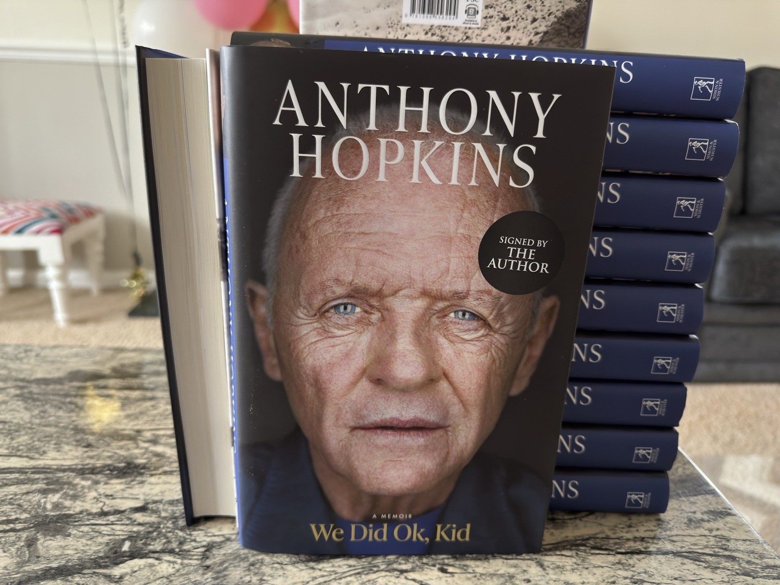 We Did Okay, Kid Sir Anthony Hopkins Signed Memoir ✅