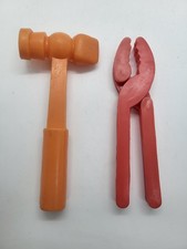 Vintage Children's Toys Tools Hammer Pliers Plastic USSR