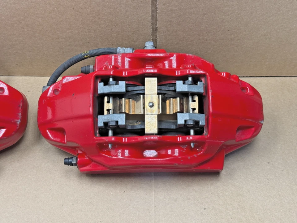 2018-2021 Kia Stinger Front & Rear Red Brembo Brake Caliper Set PO42 OEM - Image 3 of 4