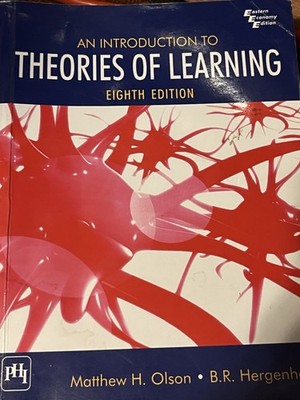 INTRODUCTION TO THEORIES OF LEARNING, 8E By Hergenhahn Olson Excellent Condition