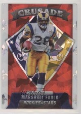 2021 Panini Rookies & Stars Crusade Red Ice Prizm Marshall Faulk #CR-14 HOF 0nr3