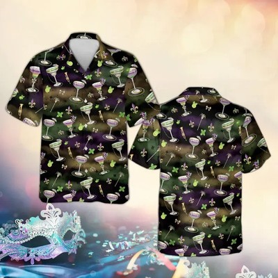 St Patrick s Day Tropical Hawaiian Shirt Irish Green Clover Print