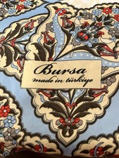 Bursa Floral Square Scarf Wrap for Women, Blu...