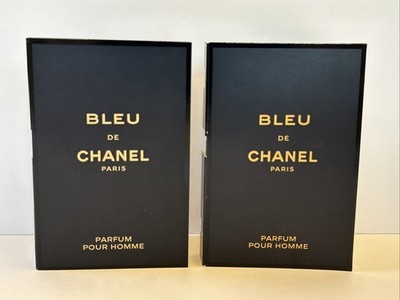 TWO - CHANEL Bleu De Chanel PARFUM Pour Homme Sample Spray Vials 1.5ml each
