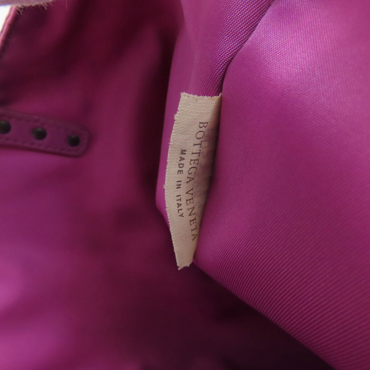 Bottega Veneta Intrecciato Tote Bag Nylon Purple 11 in deep Used thumbnail 6