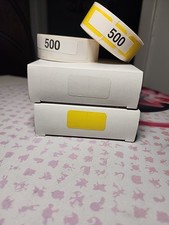 2  500 Rectangle Color Coding Label Yellow And White 1.5  .75