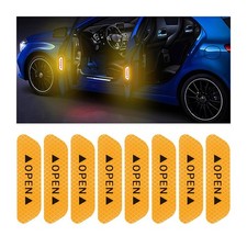 Reflective Warning Stickers for Car Doors Night Safety Decals, AntiCollision