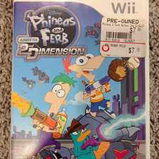 Disney Phineas and Ferb: Across the 2nd Dimension Nintendo Wii w/ Manual E10+