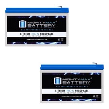 Mighty Max 12V 10AH Lithium Battery Compatible with Razor Scooter E300S - 2 Pack