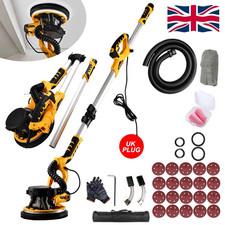 7 Speeds Drywall Sander 850W Electric Wall Sander Vacuum Attachment & LED Light-