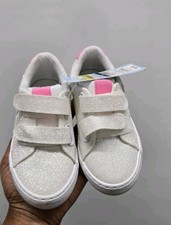 Cat  Jack Sora Toddler Glitter Gold Star Pattern Sparkly Slip On Sneaker Size 5