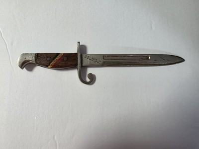 Vintage Unique Miniature Belgique Belgium Bayonet Letter Opener Souvenir Knife