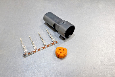 3 Way Pressure Sensor Receptacle Connector Kit GT 150 Delphi AEM Haltech Motec