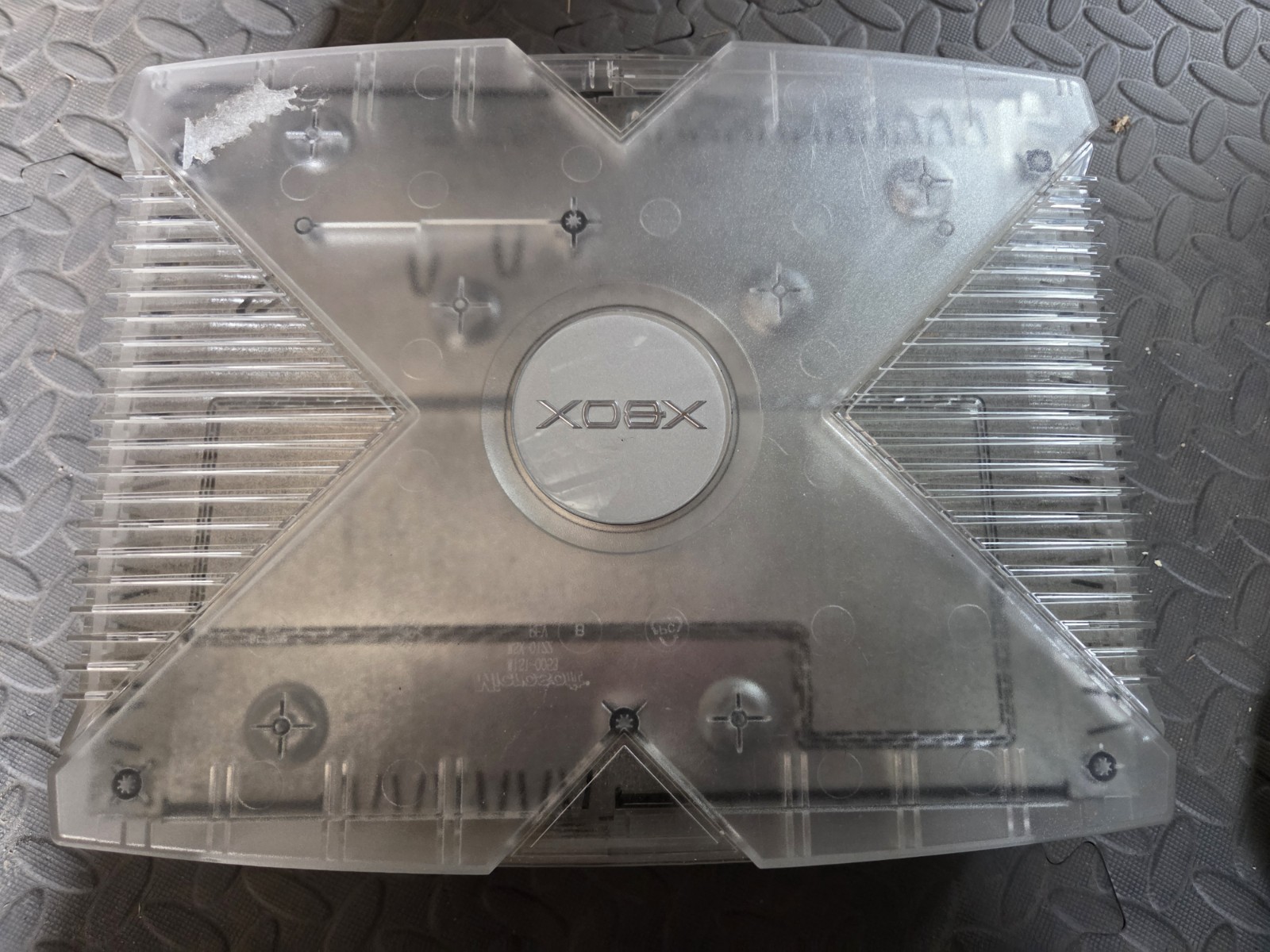 Microsoft Xbox Original Crystal Translucent Console Only Spares or Repair