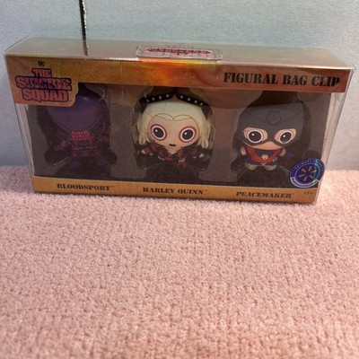Suicide Squad Bag Clip Set Walmart Exclusive Harley Quinn Bloodsport Peacemaker 