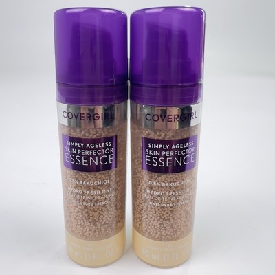2X Covergirl Simply Ageless Skin Perfector Essence Foundation, 20 light
