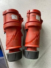 2x MENNEKES 32A 4 Pin 3 Phase 400V Industrial Trailing Sockets IP54 14516