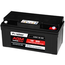 Panther Bleiakku AGM 65Ah 12V Akku Batterie Boot Solar Brandschutz ers 70Ah 80Ah