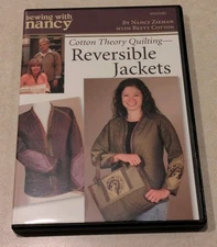 Sewing with Nancy Zieman Cotton Theory Quilting Reversible Jackets DVD 