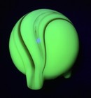 Vintage  Uranium Houze Slag Glass Cigarette/Cigar Lighter Shell, UV Positive — photo 6