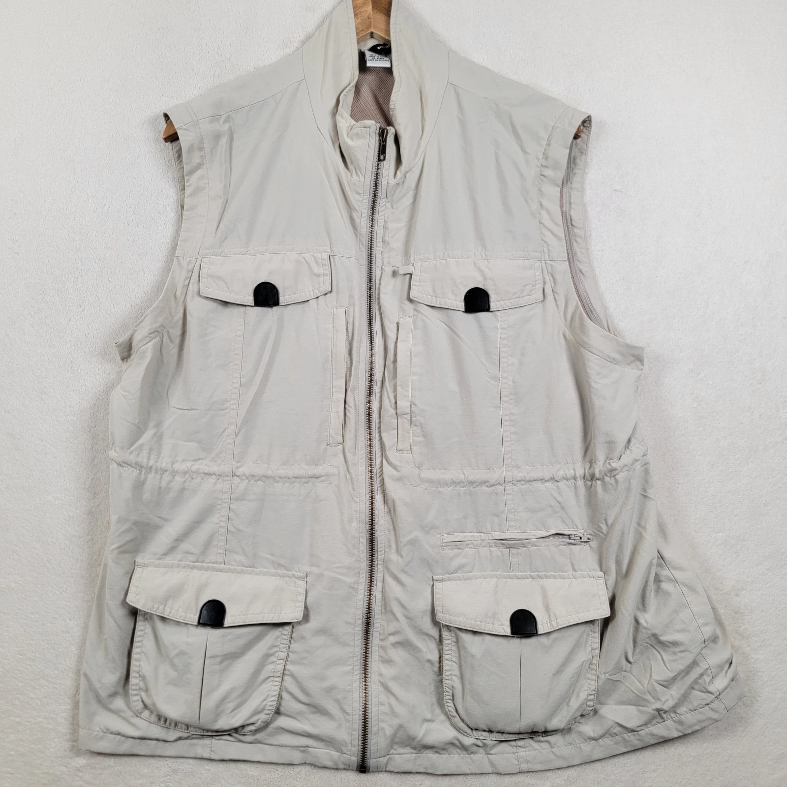 Magellan Jacket/ Vest 2X Chore Fishing Water Proof Hiking Zip Pockets