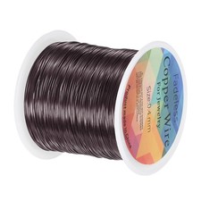 0.4mmx100m Jewelry Wire, 26 Gauge 328FT Craft Wire Copper Wire, Metallic Black