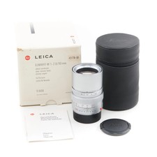 LEICA 90MM F2.8 ELMARIT-M SILVER 6-BIT  BOX 11808 4962