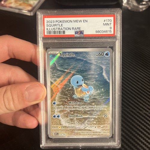 2023 Pokemon MEW 151 Squirtle #170 Scarlet & Violet Illustration Rare PSA 9 Mint